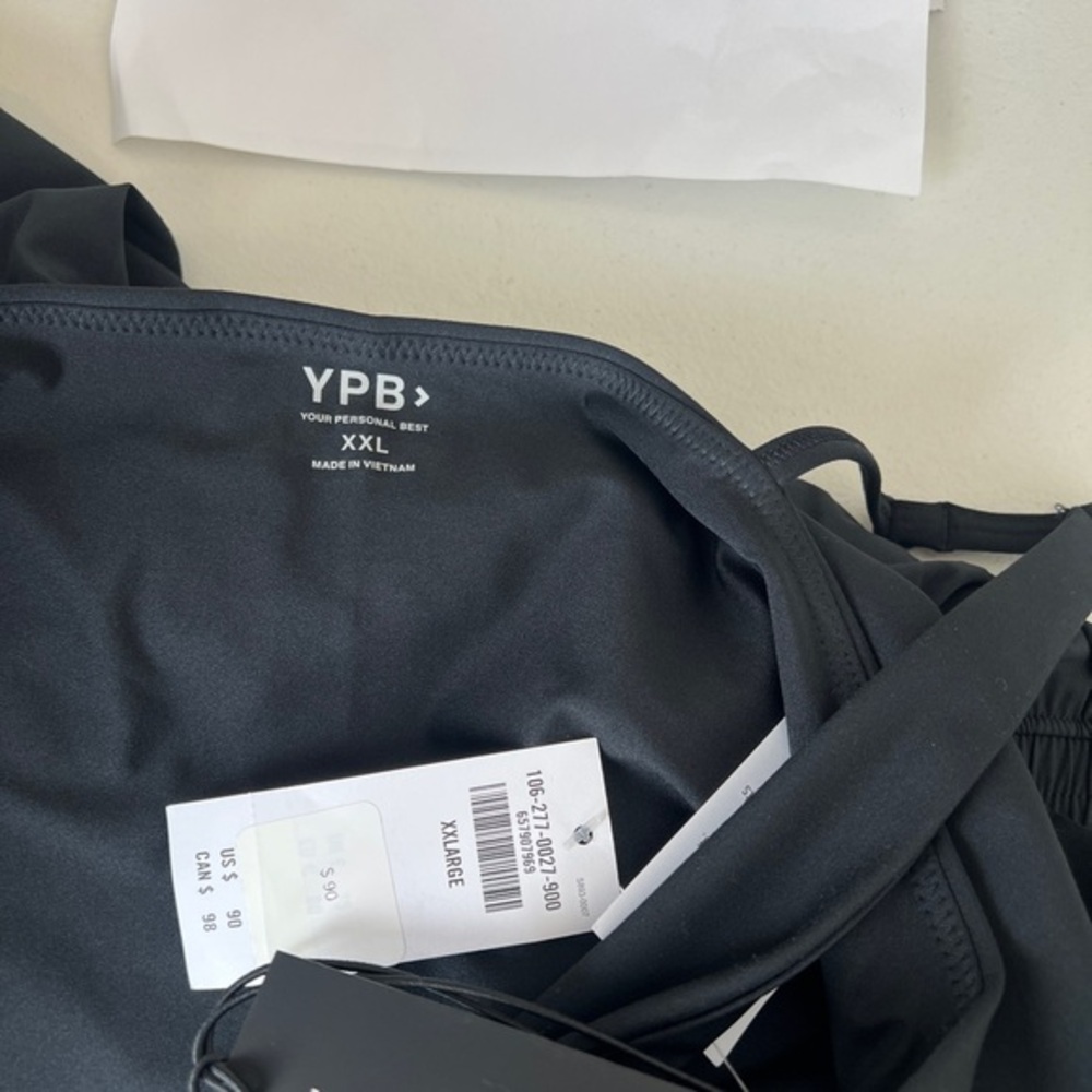 YPB Abercrombie sculptLUX‎ Hybrid Flyaway One Piece Romper Black Sz XXL - Picture 9 of 9